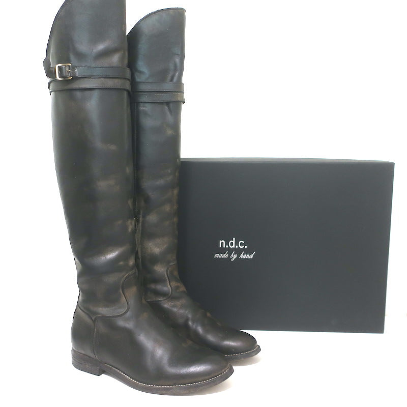 N.D.C. Gerda High Over the Knee Riding Boots Black