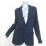 N.Peal Knit Blazer Navy Cashmere-Silk Size Medium Two-Button Jacket