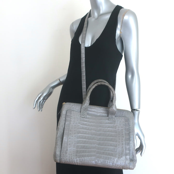 Nancy Gonzalez Crocodile Top Handle Bag