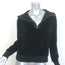 Nili Lotan Bentley Velour Quarter Zip Sweatshirt Black Size Small NEW