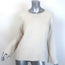 Nili Lotan Cashmere Ribbed-Cuff Raglan Sweater Off-White Size Small