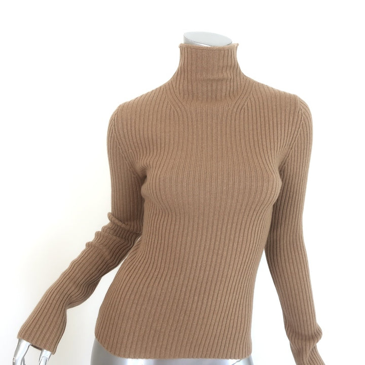 Nili Lotan Freda Ribbed Cashmere Turtleneck Sweater 