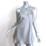 Nili Lotan Isabella Cami Silver Silk Satin Size Extra Large V-Neck Tank Top NEW