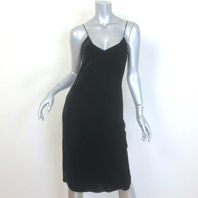 Nili Lotan Velvet Cami Dress Black Size Extra Small