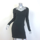 Off-White Crisscross Logo Band Mini Dress Black 