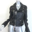 Off-White Virgil Abloh Carryover Leather Biker Jacket Black Size Small