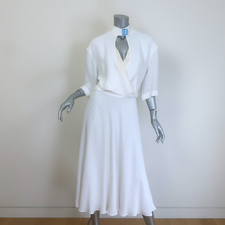 Off-White c/o Virgil Abloh Keyhole Midi Wrap Dress 