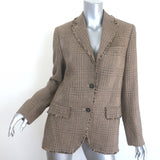 Officine Generale Charlene Houndstooth Plaid Blazer