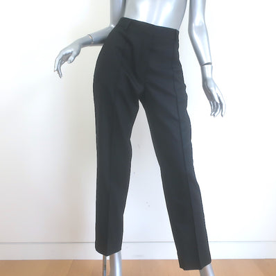 Officine Generale Roxane straight-leg trousers, black wool, pre-owned authentic luxury, gently worn, size 40