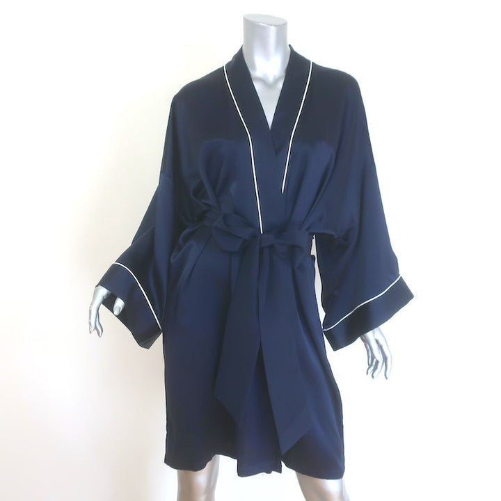 Olivia Von Halle Mimi Robe Navy 