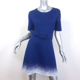 Oscar de la Renta Belted Fit & Flare Dress 