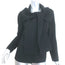 Oscar de la Renta Tie-Neck Jacket Black Wool Crepe Size 4