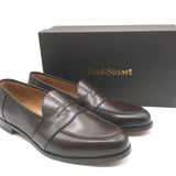 Paul Stuart Lee Penny Loafers Dark Brown Leather Size 11