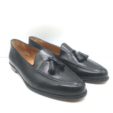 Paul Stuart Tassel Loafers Black Leather Size 11.5