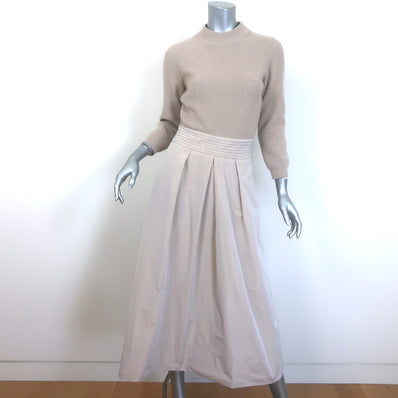 Peserico Monili-Beaded Mixed Media Sweater Dress 