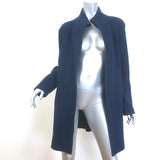 Peter Cohen Coat Navy Cashmere-Wool Size Medium Open-Front Jacket