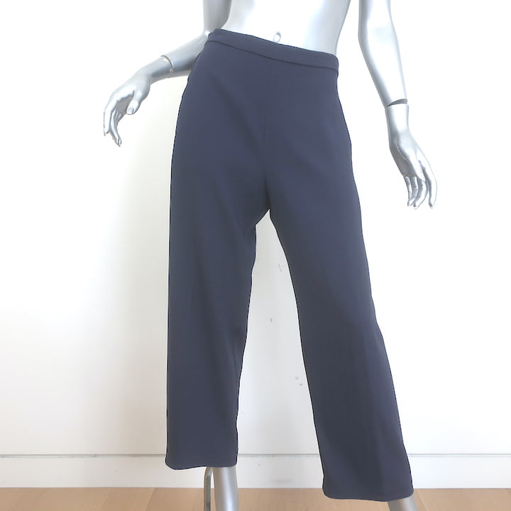 Peter Cohen Crepe Pull-On Pants Navy Gray Size Medium
