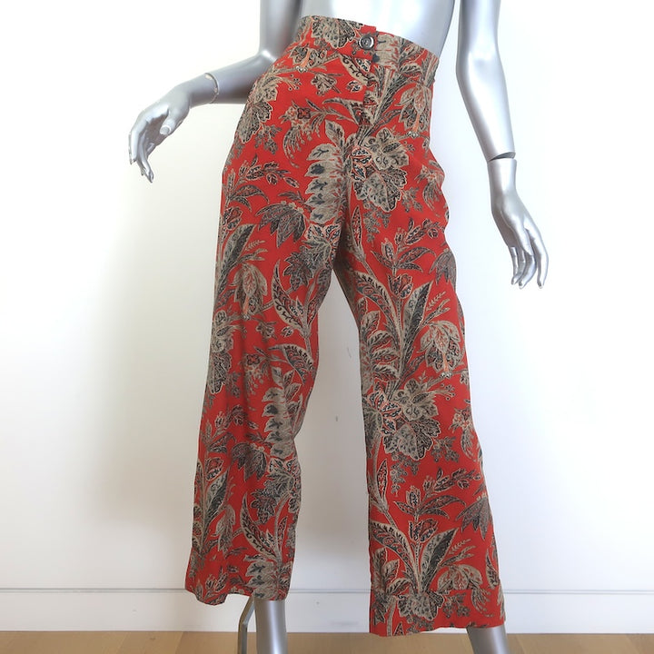 Pierre-Louis Mascia Cropped Floral Print Pants 