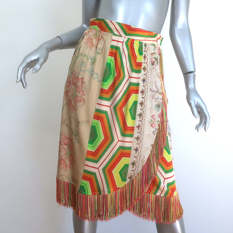 Pierre-Louis Mascia Fringed Wrap Skirt 