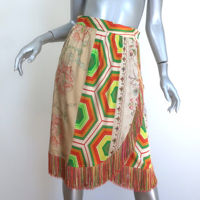 Pierre-Louis Mascia Fringed Wrap Skirt 