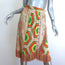 Pierre-Louis Mascia Fringed Wrap Skirt Patchwork Print Satin Size Extra Small