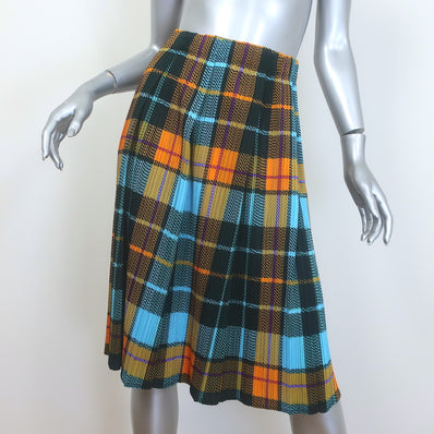 Pleats Please Issey Miyake Plaid Skirt Blue/Yellow Size 3