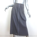 Pleats Please Issey Miyake Zip-Up Midi Skirt Gray Size 1