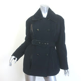 Plein Sud Dot-Embroidered Double Breasted Padded Coat Black