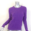 Polo Ralph Lauren Cashmere Cable Knit Crewneck Sweater Purple Size Small