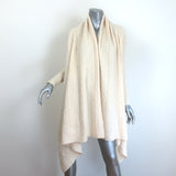 Polo Ralph Lauren draped cable-knit cardigan in ivory wool-cashmere blend, pre-owned, gently worn, authentic designer piece.