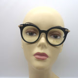 Pomellato Round Eyeglasses Black/Gold PM0041O 001 