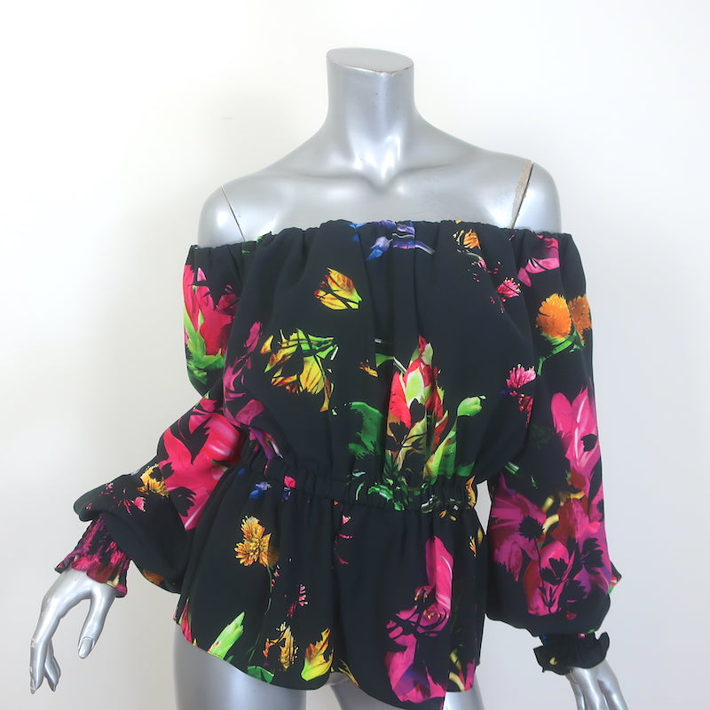 Prabal Gurung Off the Shoulder Blouson-Sleeve Top
