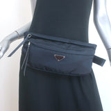 Prada Montagna Belt Bag Navy Tessuto Nylon