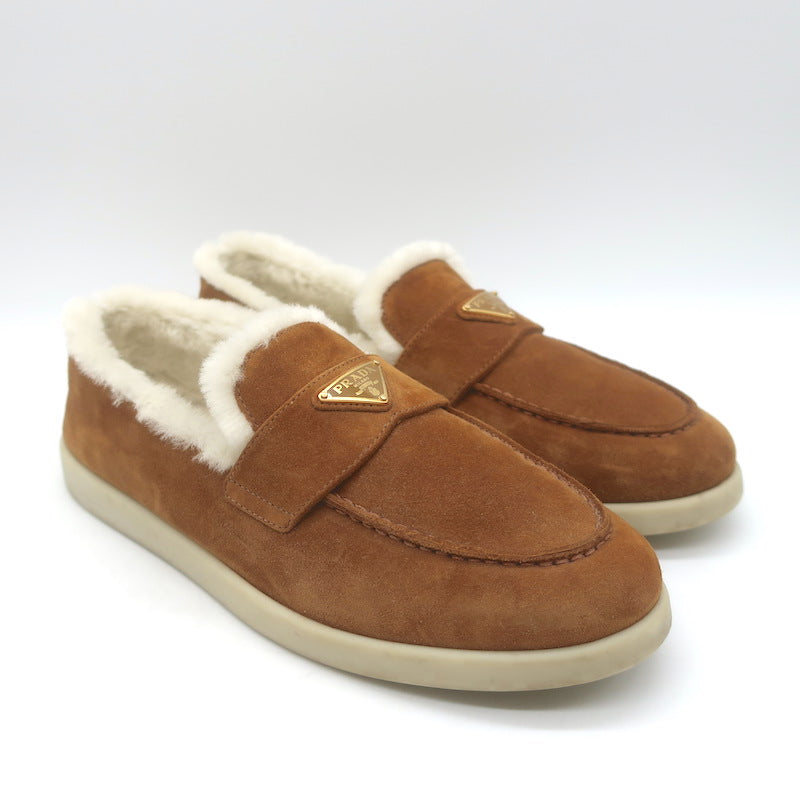 Prada Shearling-Lined Loafers