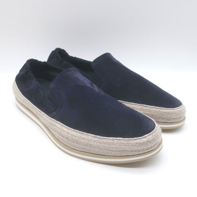 Prada Slip-On Espadrille Sneakers Navy Suede Size 10