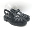 Prada Soft Cage Rubber Fisherman Sandals Black Size 35