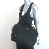 Prada Tessuto Nylon Diaper Bag Black