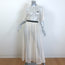 Prada Triangle Logo Mesh Maxi Dress Ivory Size 40