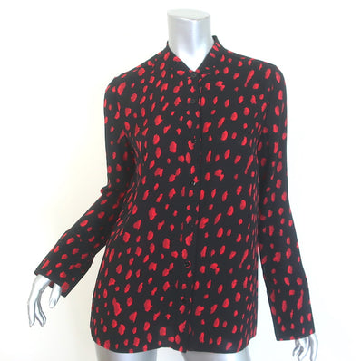 Proenza Schouler Dot Print Button-Up Blouse 
