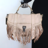 Proenza Schouler PS1 Medium Fringe Satchel Beige1