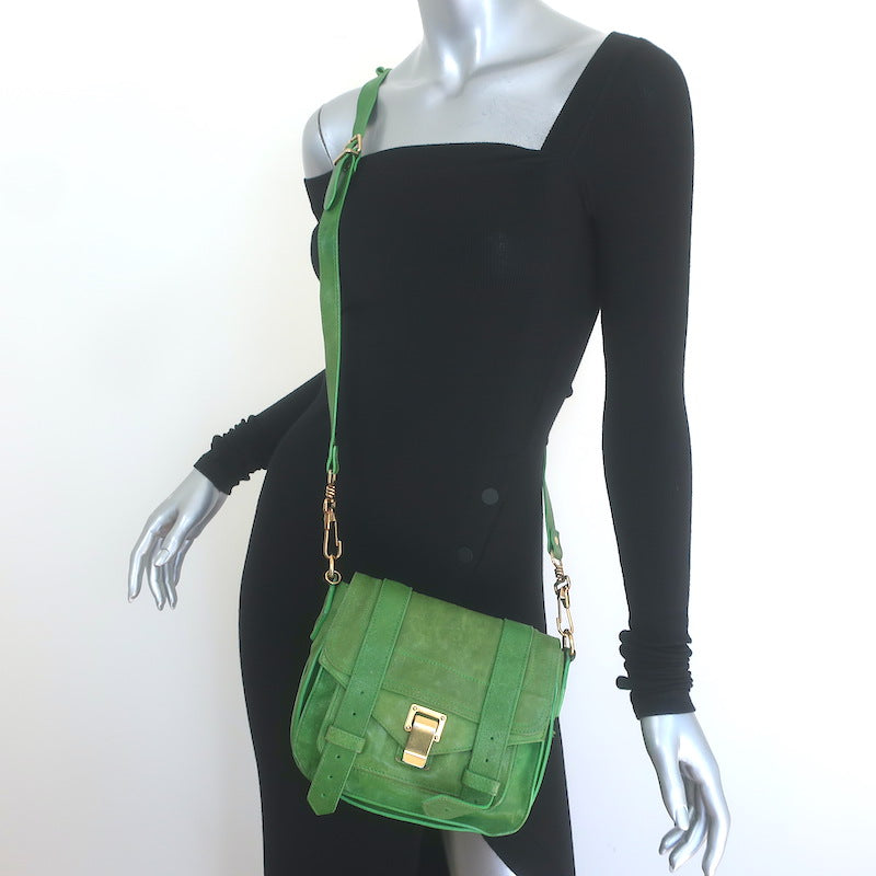 Proenza Schouler PS1 Mini Crossbody Bag Green 