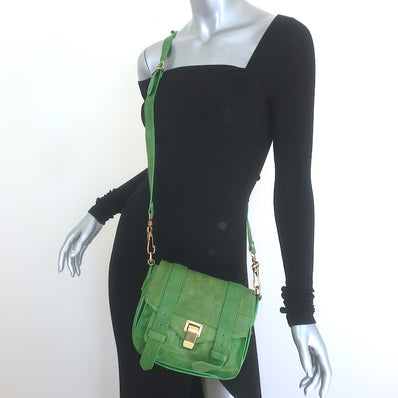Proenza Schouler PS1 Mini Crossbody Bag Green 