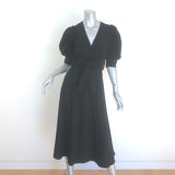 Proenza Schouler Puff Sleeve Midi Wrap Dress 