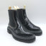 Proenza Schouler Top Stitched Chelsea Boots Black Polished Leather Size 36