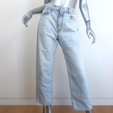 R13 Boyfriend Jeans Leva Blue Cotton Size 27