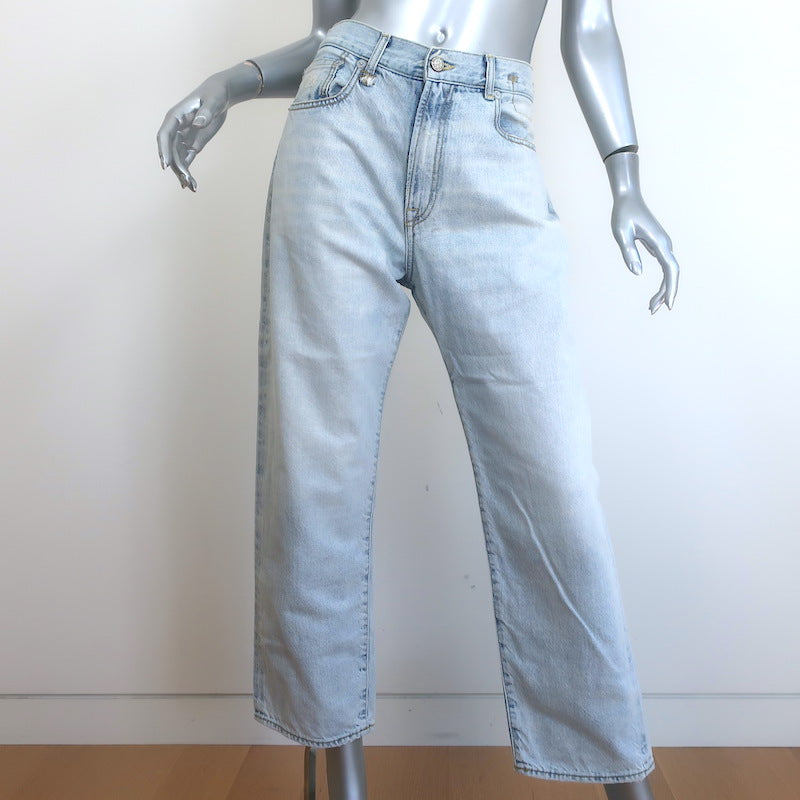 R13 Boyfriend Jeans Leva Blue Cotton Size 27