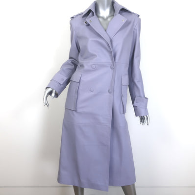 REMAIN Birger Christensen Pirene Double Breasted Leather Coat