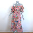 Rachel Comey Desida Off the Shoulder Midi Dress Pink Printed Cotton Size 6