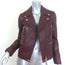 Rag & Bone Arrow Leather Moto Jacket Port Burgundy Size 2