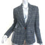 Rag & Bone Lexington Mixed-Plaid Blazer Gray Wool-Blend Size 2 One-Button Jacket